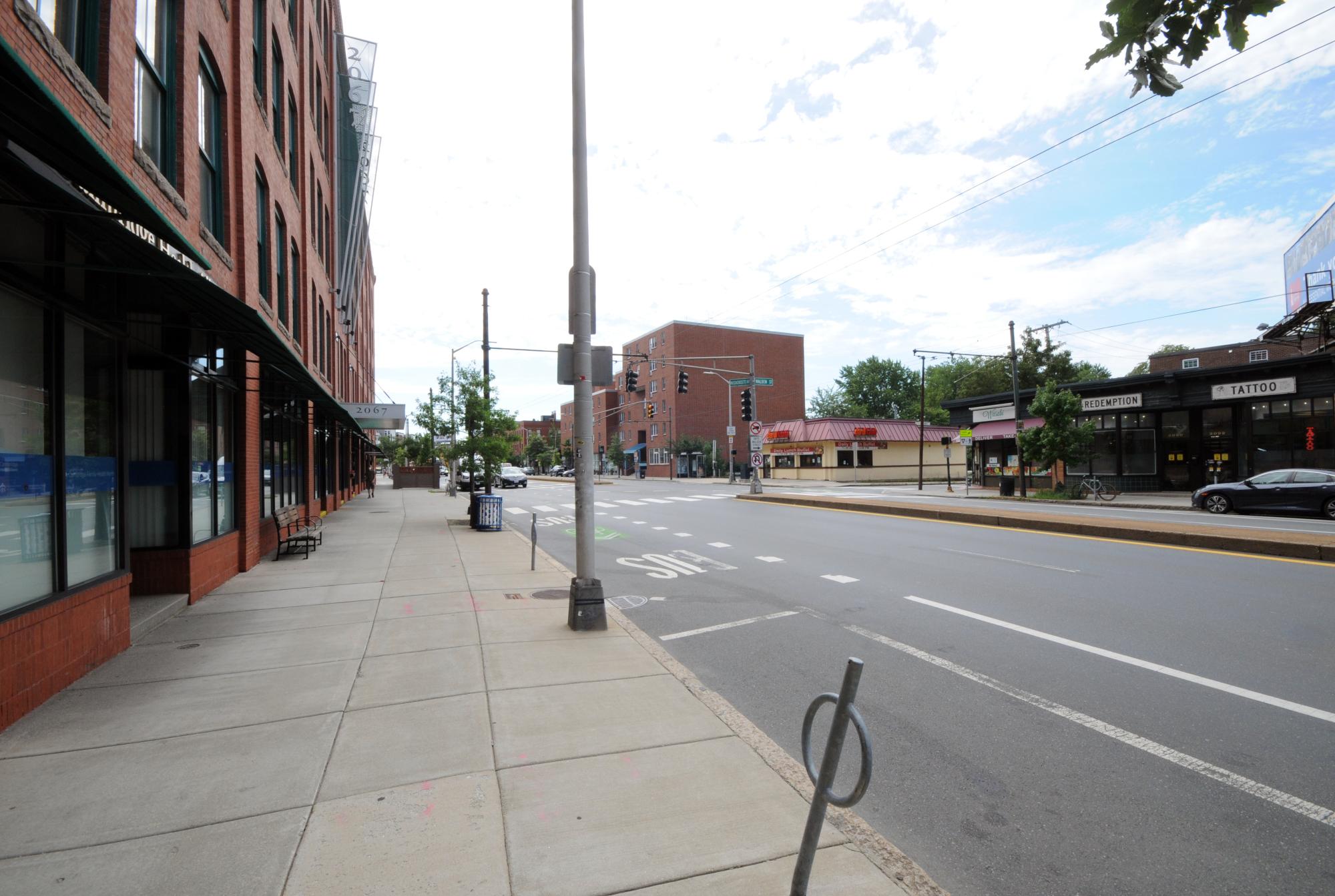 Looking Southeast Down Mass Ave